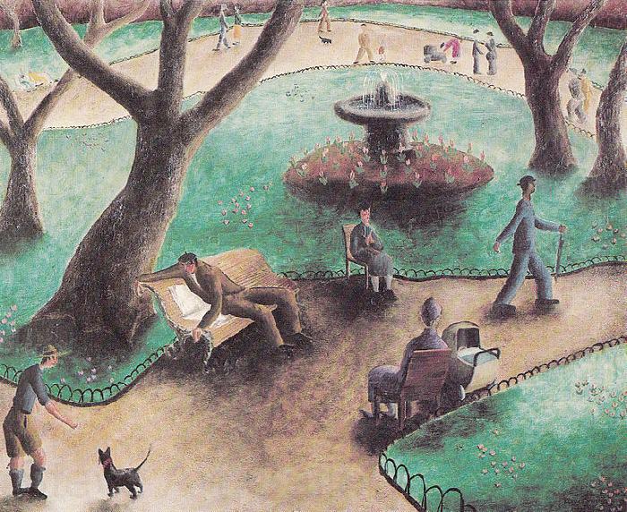 unknow artist The Park, painting, Spain oil painting art